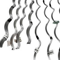 Tiges d'armure préformées en aluminium, raccords de protection de conducteurs hélicoïdaux pour lignes de transmission aériennes