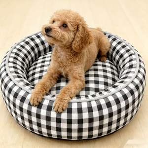 Haustierbett Netz-Rot: Beheiztes, erhöhtes Hundebett für alle Jahreszeiten, universelle Hundehütte, warme Winter-Schlafunterlage, weich, atmungsaktiv, abnehmbar - Product Image 1