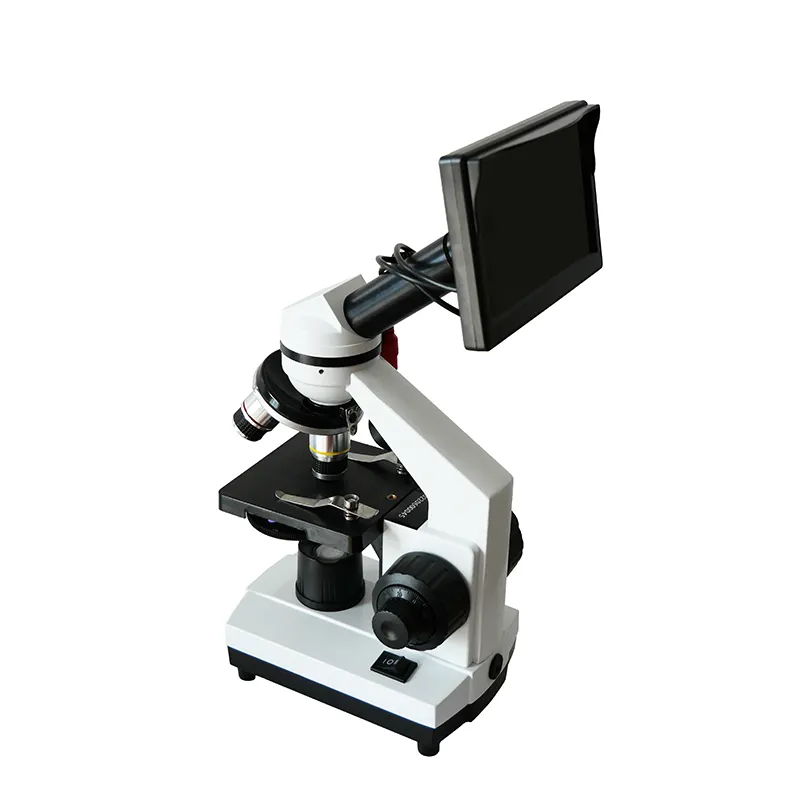 Nouveaux produits tendances Microscope d'enseignement numérique Microscope monoculaire Microscope électronique avec affichage