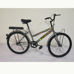 Vélo <span class=keywords><strong>de</strong></span> ville vintage 24 pouces à vitesse unique, confortable pour les trajets quotidiens, avec double selle et panier – Vélo <span class=keywords><strong>de</strong></span> banlieue classique à cadre bas - Product Image 3