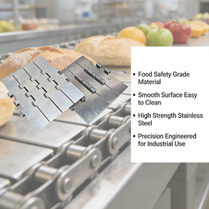 Cadena Transportadora Industrial Resistente a la Corrosión, Resistente a Ácidos y Álcalis, Ampliamente Utilizada en la Producción de Encurtidos y Condimentos - Product Image 1