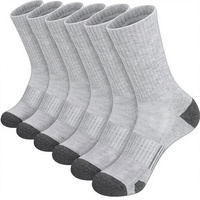 Stocks tricotés blancs d'automne et d'hiver pour hommes sur mesure avec logo imprimé à la mode pour le basket-ball Commande minimum 10 paires