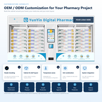 Distributeur automatique numérique de médicaments de pharmacie multimédia avec système de distribution automatique pour éviter les chutes Paiement sans contact