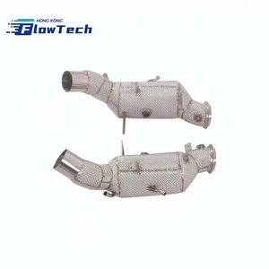 ท่อลงสแตนเลส FlowTech T304 แบบไหลสูง พร้อมแผ่นกันความร้อน สำหรับ Alfa Romeo Giulia 2.9T Quadrifoglio – ติดตั้งแบบยึดโดยตรง - Product Image 3