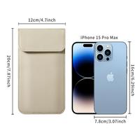 Étui de protection anti-radiation pour téléphone portable YOUZHIXIN en matériau PU, fonction portefeuille, compatible avec les femmes enceintes