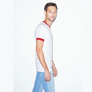 Camiseta Deportiva con Cuello en V para Hombre, 100% Algodón, Manga Corta, Transpirable, de Secado Rápido, para Correr, Gimnasio y Entrenamiento - Product Image 2