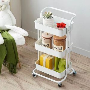 Factory Heavy Duty Metal Rolling Utility Cart <strong>Storage</strong> Rack Organizer with Wheels for <strong>Kitchen</strong> Bathroom Office Home <strong>Storage</strong> - Product Image 4