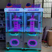 Mini machine à griffes pour attraper des poupées et cadeaux, petite grue à griffes idéale pour les centres commerciaux, jouet parfait pour les animaux en peluche