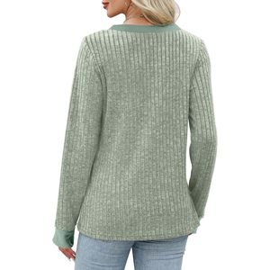 Suéter de Manga Larga con Cuello en V para Mujer, Suave y Ligero, Informal para Otoño, Prenda de Punto Transpirable, Atuendo de Moda - Product Image 5
