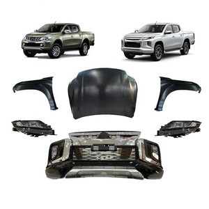 Kit carrosserie de conversion large pour pare-chocs avant et arrière de voiture pour Mitsubishi <span class=keywords><strong>Triton</strong></span> L200 2015-2019, changement et mise à niveau vers 2020 2021 - Product Image 4