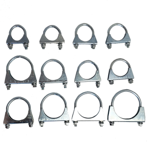 Universal Galvanized <b>U</b>-<b>Bolt</b> Exhaust Pipe Clamp 2" 2.25" 2.5" 2.75" 3" Automotive Exhaust Connector Factory Direct 2% Discount - Product Image 1