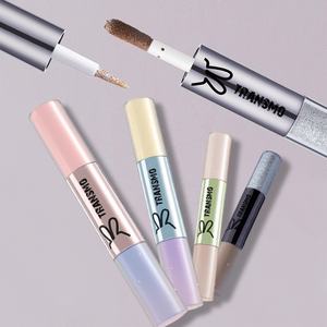 Tube de gloss à lèvres double face personnalisé en PETG 1,5 ml, tube de gloss à lèvres double extrémité dégradé OEM - Product Image 1