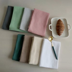 Paño de Cocina de Algodón Estilo Nórdico, Rectangular, Color Sólido, Ecológico, 100% Algodón, Tejido Waffle - Product Image 2