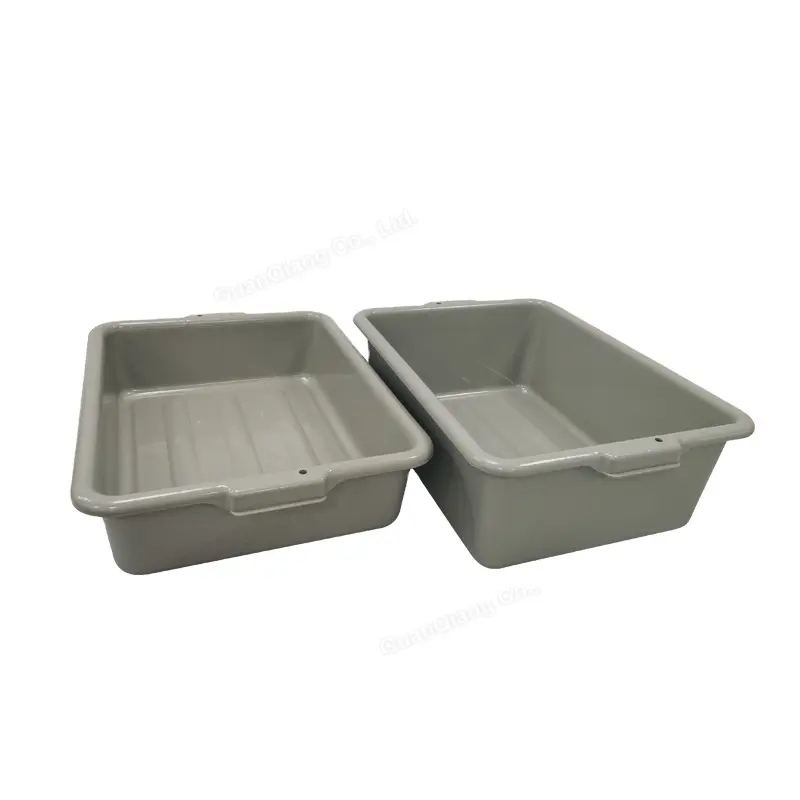 Reusable 5/7 inches rectangular kitchen use food plastic tote bins storage tub box