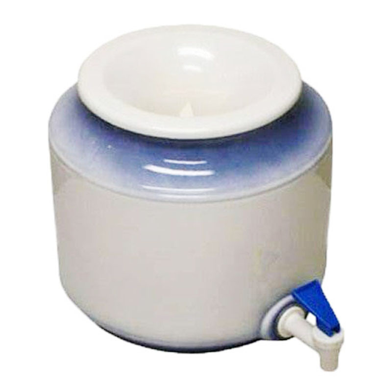 Пользовательские классический стиль фарфор стакана воды кувшин бело-синяя керамическая ниппельная поилка