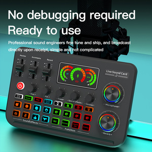 Nouvelle arrivée Carte son professionnelle F999 Puce DSP Prise en charge des effets audio personnalisés USB Microphones stéréo externes à double canal - Product Image 2