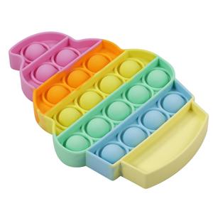 Juguete sensorial de burbuja con forma de caja de helado, tortuga Animal, antiestrés, para apretar el estrés y el autismo, <span class=keywords><strong>pulsera</strong></span> - Product Image 6