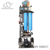 Système de purification d'eau par osmose inverse pour le nettoyage des panneaux solaires, 750W, entrée TDS 1000ppm, type mobile, machine à eau pure industrielle
