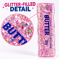 Bestseller transfrontalier : Jouet anti-stress Vaseline coloré en forme de longue bande, souple, à récupération lente, en caoutchouc transparent à paillettes
