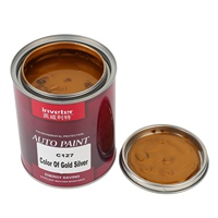 Peinture liquide acrylique polyuréthane C127 Inveter couleur or argent, revêtement pour carrosserie automobile, peinture plastique à haute teneur en solides, application au pistolet