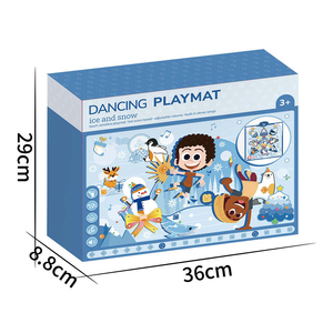 Tapis de danse musical lumineux pour enfants, jouet interactif avec rythme de danse et pas rythmés, tapis de jeu électrique pour la danse - Product Image 6