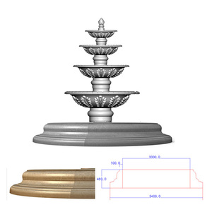 Moule en silicone pour la fabrication de fontaines à eau Moule en silicone pour pot de fleurs - Product Image 1