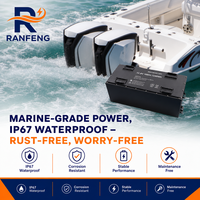 Batterie marine LiFePO4 12V 24V 36V 48V 72V 96V 114V 400V 105Ah pour yacht, bateau, moteur, 4000 cycles