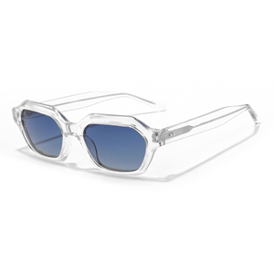 Modern Octagonal Full Rim <b>Sunglasses</b> Solid Frame Resin Lens Anti-Uv Protection Unisex Adult - Product Image 6