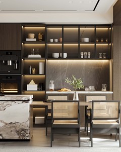 Eleganti Mobili Moderni Personalizzati, Ecologici e Durevoli di Lusso per Soggiorno e Cucina - Product Image 1