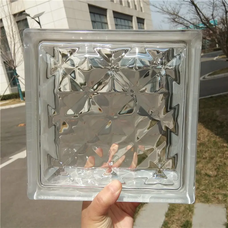 Ladrillos de cristal de fábrica para el hogar Decoración de partición de la casa Edificio Bloque de vidrio hueco interior
