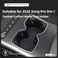 Accessoires de voiture en TPE pour BYD Song Pro DM-i 2025-2026 – Organisateur de console centrale avec porte-gobelet, installation facile, étanche