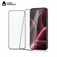 Protection d'écran en verre trempé HD transparente anti-rayures ATB de haute qualité pour iPhone 18 et iPhone 17
