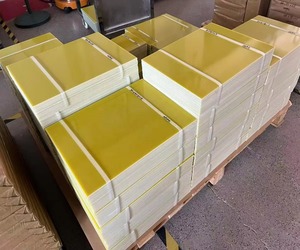 Plaque en résine de verre FR4 personnalisable, utilisée pour l'assemblage de batteries haute performance, plaque en plastique de verre jaune haute résistance - Product Image 2