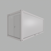 Maison préfabriquée modulaire en acier - Mini-maison mobile avec salon pour bureau, entrepôt, atelier ou usage de type « granny flat »