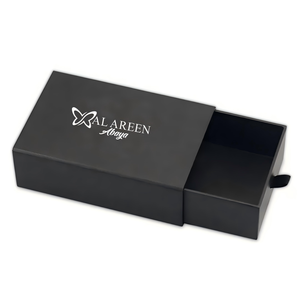 Boîte à bijoux en papier cartonné écologique personnalisée de luxe, boîte à bijoux en papier coulissant de style tiroir pour collier, boucles d'oreilles, boîte cadeau - Product Image 2