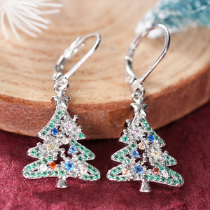 Boucles d'oreilles étoile de Noël colorées pour femmes, bijoux de mode festifs pour les fêtes - Product Image 6