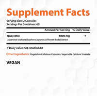 Vente chaude AegleWell Your logo Quercétine avec bromélaïne Zinc dihydraté Sophora Japonica Extrait Capsules Supplément Naturel