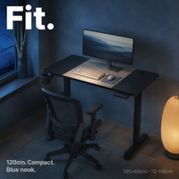 Bureau électrique AOR réglable en hauteur, ergonomique, assis-debout, compact, NordicGrain, pour bureau à domicile, moderne, vente en gros usine 2026