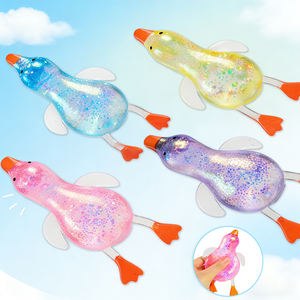 Pelota Antiestrés de Maltosa Brillante y Colorida con Forma de Pato, Juguete Blando de TPR Portátil para Apretar, Regalo Creativo para Todas las Edades - Product Image 5