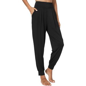 Pantalones de Pijama de Viscosa de Bambú para Mujer, Cintura Alta, Suaves, con Bolsillos, Pantalones de Dormir de Algodón para Mujer - Product Image 1