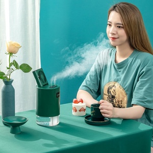 Air <b>Cooling</b> Fans Ultrasonic Humidifier Rechargeable Table Fans with Double <b>Spraying</b> Holes - Product Image 4
