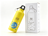 Bouteille d'eau sport en acier inoxydable 304 monocouche 500 ml, écologique, pour vélo, cyclisme, personnalisable, réutilisable, cadeau pour enfants, publicité