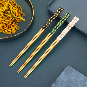 Thép Không Gỉ Đũa Cưới Bán Buôn Kim Loại Tái Sử Dụng UV <span class=keywords><strong>In</strong></span> Đũa Đũa Tùy Chỉnh - Product Image 2