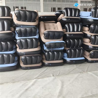 Sofá inflable Weilian para sala de estar, sofá cama de aire con juego de silla de bomba, sofá inflable portátil, muebles para el hogar