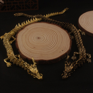 Chinese Style Brass Dragon <b>Ornament</b> Metal Decor For Living Room Desktop Traditional Zodiac Craft Single Piece Package - Product Image 4