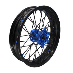 Roues de moto en alliage d'aluminium CNC de 17 pouces, jeu de roues <span class=keywords><strong>Supermoto</strong></span> compatible avec YAMAHA <span class=keywords><strong>WR</strong></span> 250F 450F - Product Image 4