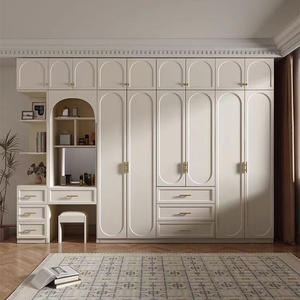 Organisateur de placard en bois minimaliste moderne Armoire combinée durable Meubles de Offre Spéciale pour les hôtels de salon Économisez de l'espace - Product Image 2