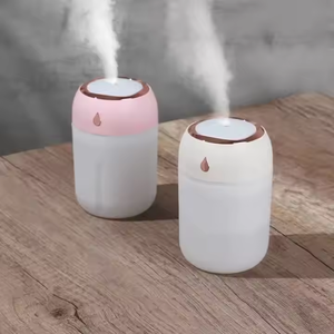 Portable LED Light 300ml <strong>Mini</strong> Ultrasonic Humidifier with Wet D Aroma Essential Oil <strong>Diffuser</strong> USB Car Air Humidifier Household Use - Product Image 2