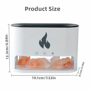New Flame LED Color Changing Night Light, Bedroom Decoration, Bedside Lamp <b>Humidifier</b>, Simulated <b>Volcano</b> Aromatherapy Machine - Product Image 6