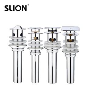 Residuos de bañera con orificio de sobreflujo Fregadero de agua de baño Desagüe de lavabo de latón de estilo emergente - Product Image 2